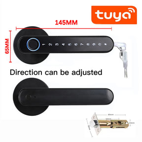 Fechadura Biométrica KingKu – Smart Lock com Impressão Digital e Senha