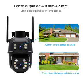 Câmera Smart Wi-Fi COIBEU 4K/6MP – Segurança 360°, App Mobile e Conectividade Bluetooth