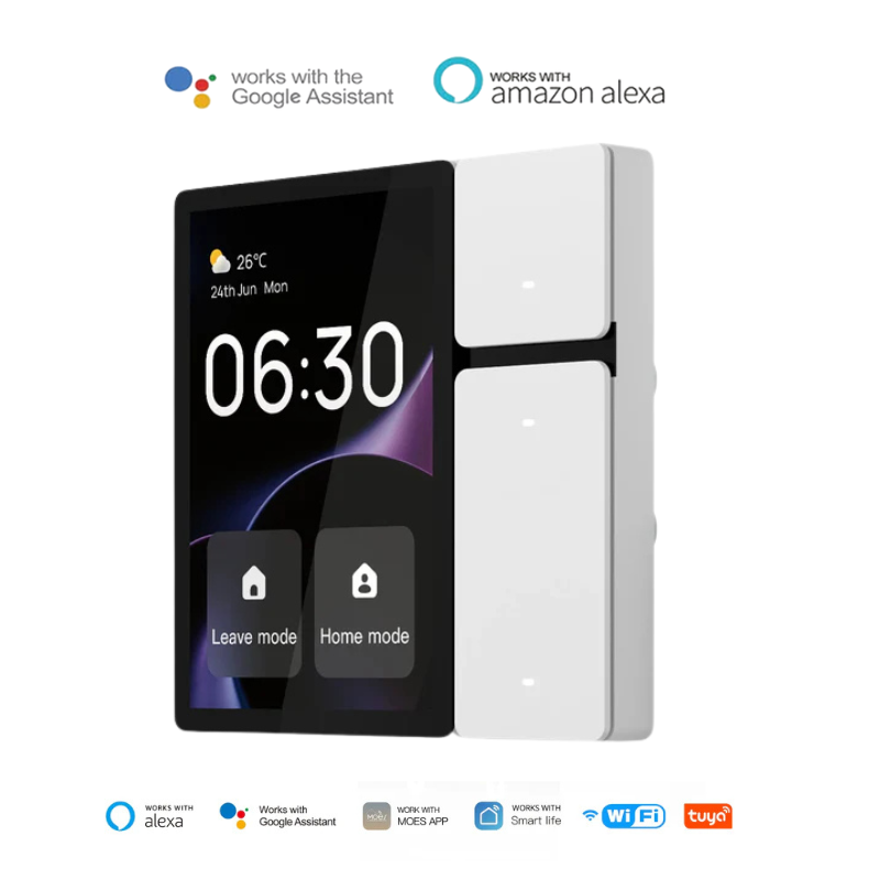 Painel Inteligente MOES Tuya 3.5” | Controle Total com Relés, IR, Wi-Fi e Bluetooth | Frete Grátis