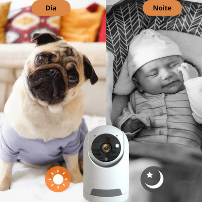 Mini Câmera Wi-Fi ICSEE 3MP/5MP – Segurança Inteligente com Visão Noturna e Áudio Bidirecional