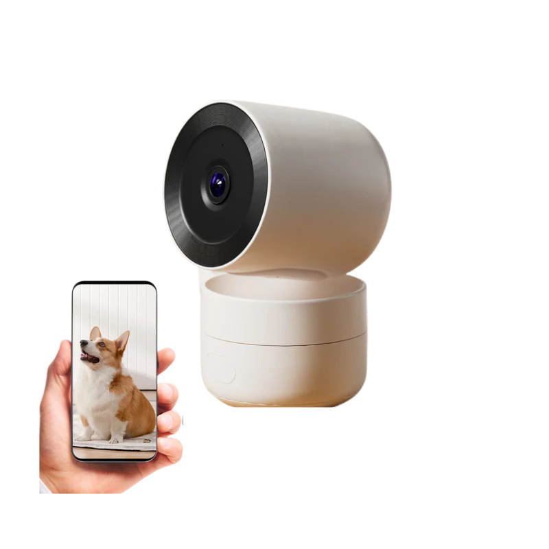 Câmera de Segurança Wi-Fi Inteligente – Mini Câmera Sem Fio com Visão Noturna, Detecção de Movimento e Monitoramento via App