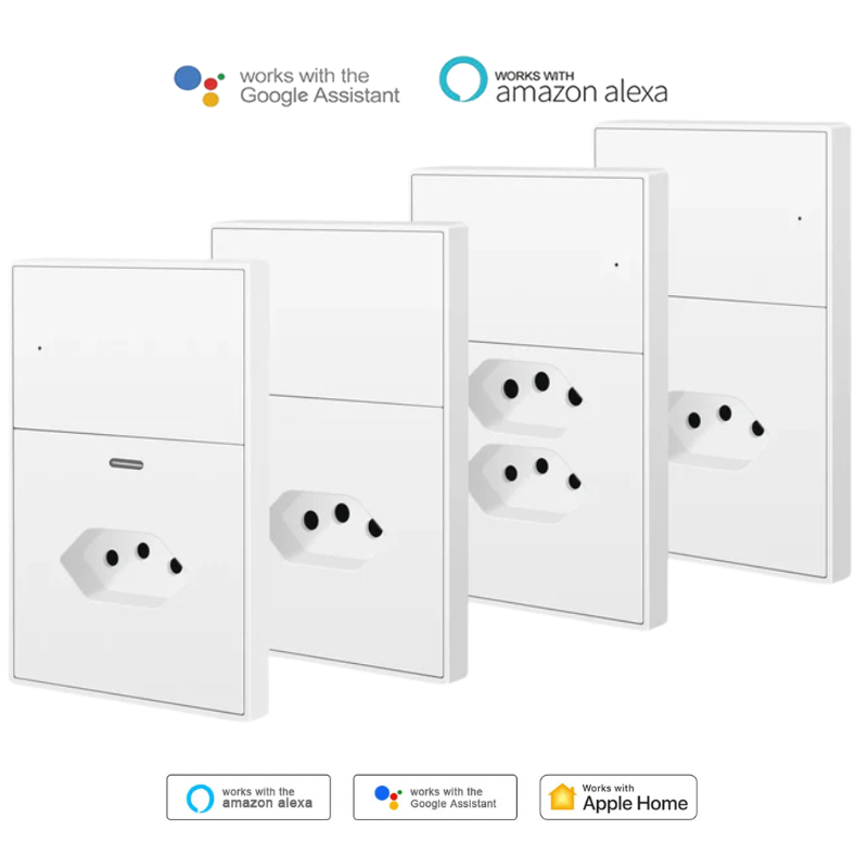 Tomada Inteligente Zigbee com Interruptor e Porta USB-C – Zemismart 10A/20A, Controle por App Tuya