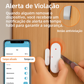 Sensor de Abertura AVATTO ZigBee – Portas e Janelas Inteligentes